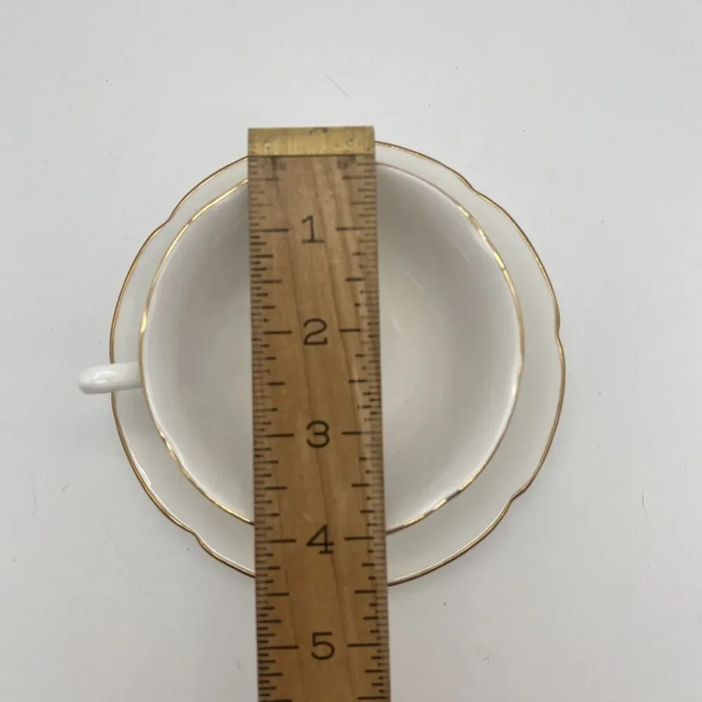 Royal Grafton Bone Chine Blue & Yellow Floral  Tea Cup Saucer Set